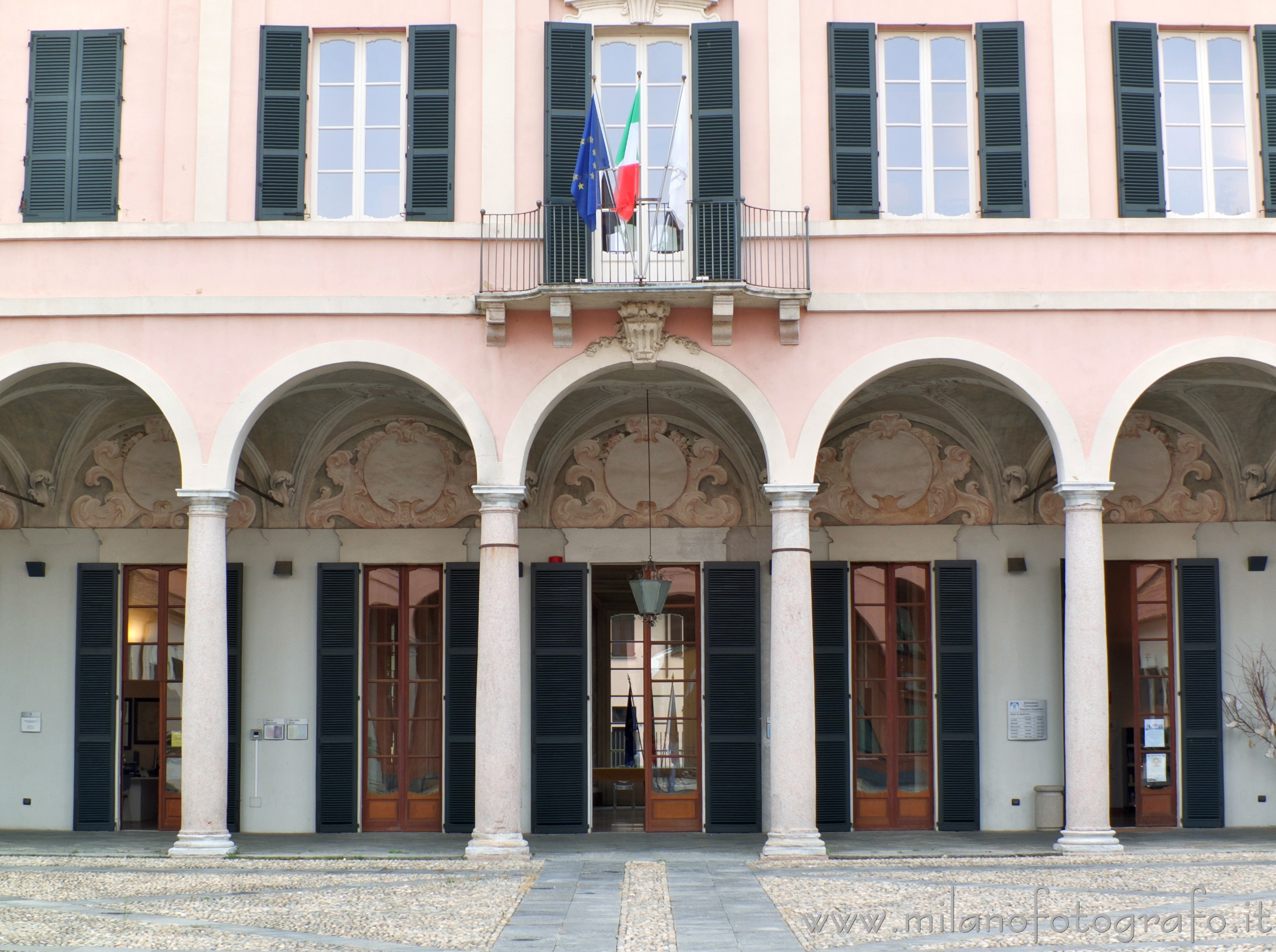 Cavenago di Brianza (Monza e Brianza, Italy) - Façade of the main block of Palace Rasini